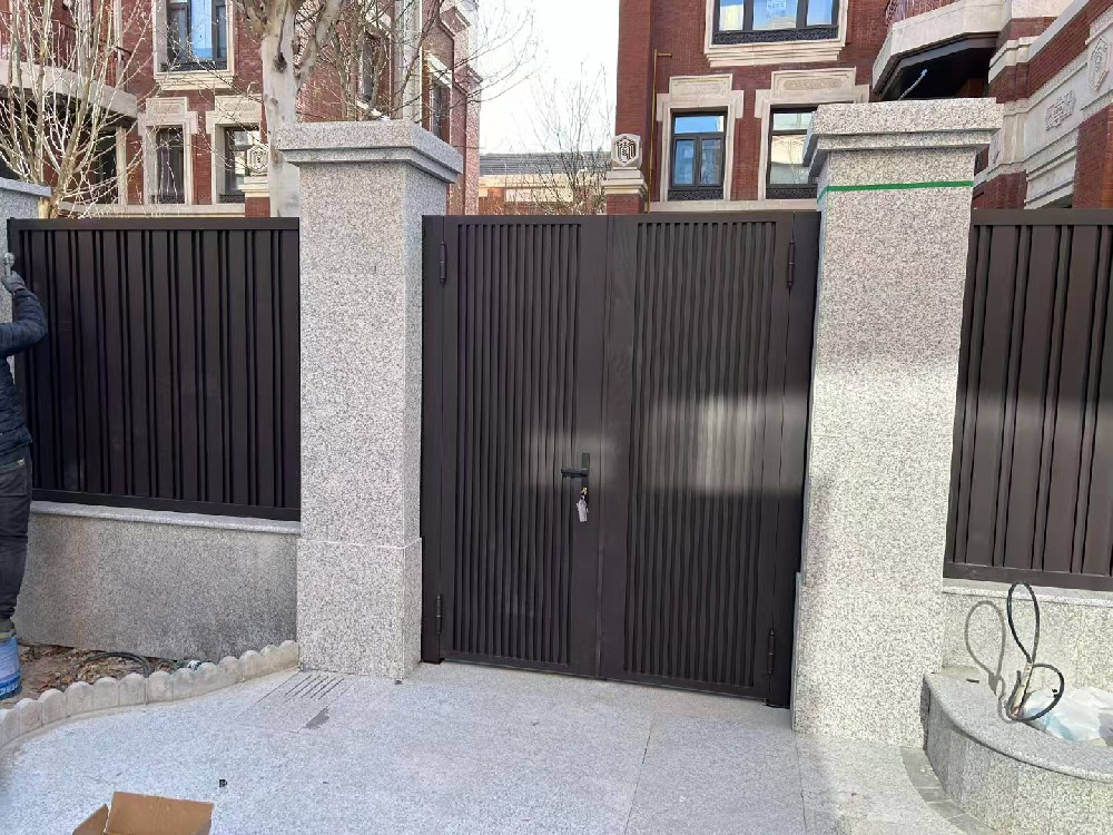 鋁藝電動門-PK8-008